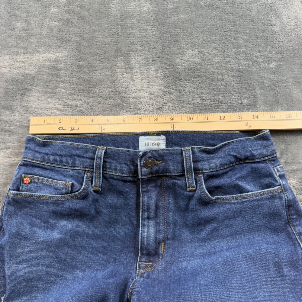 Hudson Blair High-Rise Skinny Jeans Women 29 Dark Wash Blue Denim - Picture 4 of 9
